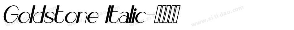 Goldstone Italic字体转换